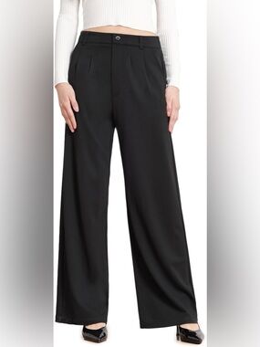 Bamans Wide Leg Dress Pants